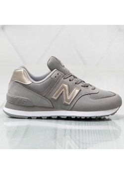 Buty sportowe damskie New Balance gladkie szare na wiosne sznurowane Buty sportowe damskie New Balance gladkie szare na wiosne sznurowane