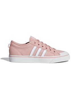 Trampki damskie Adidas bez wzorów sznurowane na platformie Trampki damskie Adidas bez wzorów sznurowane na platformie
