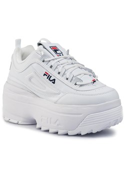 Białe sneakersy damskie Fila bez wzorów 