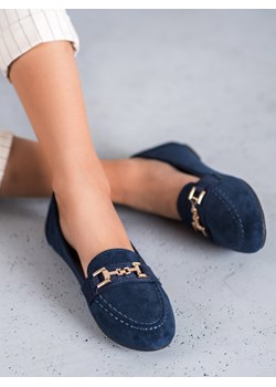 Mokasyny CzasNaButy płaskie bez wzorów 