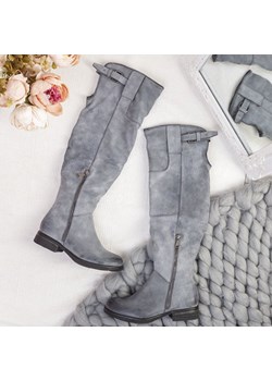 BUTY DAMSKIE KLAPKI BIAŁE SYRENA SKÓRA NATURALNA sohobuty pl szary skórzane BUTY DAMSKIE KLAPKI BIAŁE SYRENA SKÓRA NATURALNA sohobuty pl szary skórzane