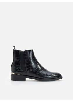 Botki Reserved bez zapięcia płaskie w zwierzęce wzory casual 