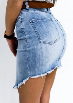 Spódnica niebieska z wiskozy 