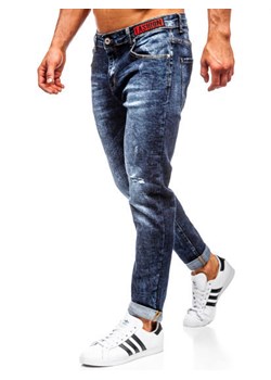 Jeansy męskie niebieskie Denley casualowe 