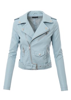 Kurtka damska bez kaptura w stylu młodzieżowym krótka 