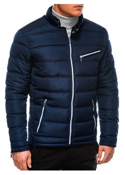 Kurtka męska casual bez wzorów 