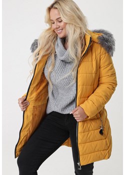 Kurtka damska Born2be bez wzorów długa 