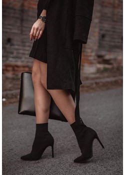 Botki Renee ze skóry ekologicznej bez zapięcia 