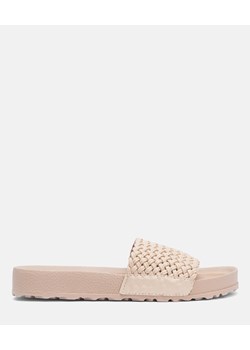 Klapki damskie Kazar różowe casual bez zapięcia gładkie ze skóry 