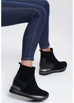 Botki Renee casual bez zapięcia w zwierzęcy wzór 