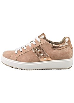 Buty sportowe damskie Igi&Co sneakersy młodzieżowe brązowe bez wzorów sznurowane 