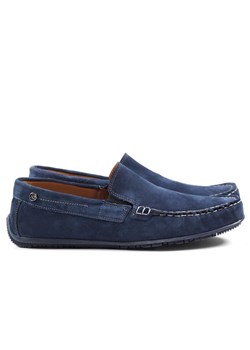 Mokasyny męskie Brilu bez zapięcia z zamszu casual 