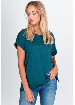 Bluzka damska casualowa z okrągłym dekoltem 