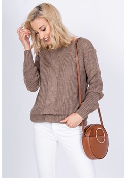 Sweter damski z okrągłym dekoltem 