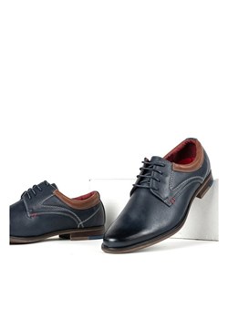 Półbuty męskie Royalfashion.pl granatowe eleganckie 