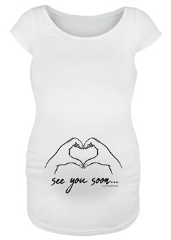 Odzież ciążowa - See You Soon ... - T-Shirt - biały ze sklepu EMP w kategorii Bluzki ciążowe - zdjęcie 77818784