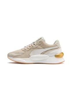 Buty sportowe damskie Puma płaskie beżowe sznurowane 
