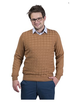 Wincent - mokka - M ze sklepu Swetry Lasota w kategorii Swetry męskie - zdjęcie 77883142
