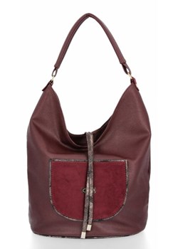 Uniwersalne Torebki Damskie na co dzień w rozmiarze XL renomowanej firmy Conci Bordowa (kolory) ze sklepu PaniTorbalska w kategorii Torby Shopper bag - zdjęcie 78062953