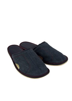 Skórzane pantofle męskie ze sklepu JK-Collection w kategorii Kapcie męskie - zdjęcie 78499170
