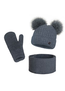 Zimowy komplet Damski 2 pompony ze sklepu JK-Collection w kategorii Komplety czapka i szalik damskie - zdjęcie 78499233
