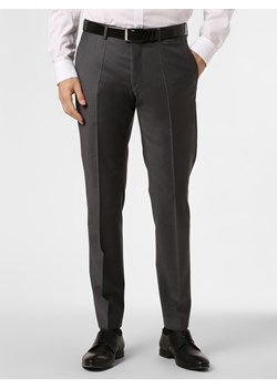Roy Robson Męskie spodnie od garnituru modułowego Mężczyźni Slim Fit wełna ze strzyży antracytowy jednolity ze sklepu vangraaf w kategorii Spodnie męskie - zdjęcie 78603380