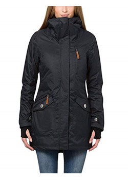 CIEPŁA PARKA Z PODPINKĄ GRANATOWA (XW162X) szary Mhm Parka damska Goodlookin.pl w Domodi