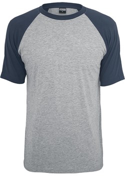 Urban Classics - Raglan Contrast Tee - T-Shirt - odcienie szarego granatowy ze sklepu EMP w kategorii T-shirty męskie - zdjęcie 80015150