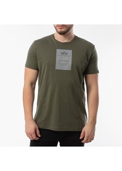T-shirt męski Alpha Industries zielony z krótkimi rękawami 