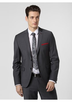 Finshley & Harding London Męska marynarka od garnituru modułowego Mężczyźni Slim Fit antracytowy jednolity ze sklepu vangraaf w kategorii Marynarki męskie - zdjęcie 80505532