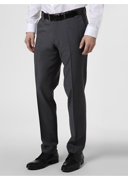 Finshley & Harding London Męskie spodnie od garnituru modułowego Mężczyźni Slim Fit szary jednolity ze sklepu vangraaf w kategorii Spodnie męskie - zdjęcie 80505533