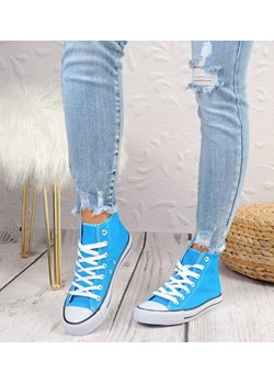 SNEAKERSY Z FRĘDZLAMI niebieski Seastar