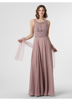 Luxuar Fashion - Damska sukienka wieczorowa z etolą, różowy ze sklepu vangraaf w kategorii Sukienki - zdjęcie 81279870