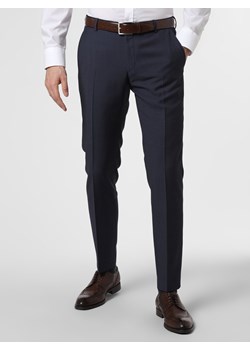 Joop Męskie spodnie od garnituru modułowego Mężczyźni Slim Fit wełna ze strzyży niebieski wypukły wzór tkaniny ze sklepu vangraaf w kategorii Spodnie męskie - zdjęcie 81516650