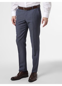 JOOP! Męskie spodnie od garnituru modułowego Mężczyźni Slim Fit wełna ze strzyży jasnoniebieski wypukły wzór tkaniny ze sklepu vangraaf w kategorii Spodnie męskie - zdjęcie 81530812