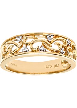 Złoty pierścionek z diamentami ze sklepu Limango Polska w kategorii Pierścionki - zdjęcie 81729434