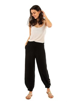 Lin Passion Lniane spodnie w kolorze czarnym ze sklepu Limango Polska w kategorii Spodnie damskie - zdjęcie 81827522