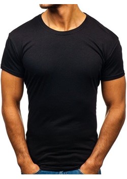T-shirt męski bez nadruku czarny Denley 2005 ze sklepu Denley w kategorii T-shirty męskie - zdjęcie 82325570