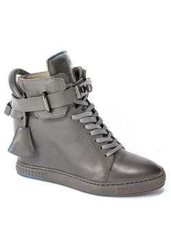Sneakersy damskie Carinii szare ze skóry 