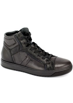 Buty zimowe męskie Igi&Co ze skóry 