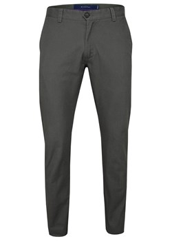Popielate Bawełniane Spodnie Męskie, CHINOSY, Kolorowe Wykończenia -CHIAO- Szare SPCHIAOM5B01popiel ze sklepu JegoSzafa.pl w kategorii Spodnie męskie - zdjęcie 82516020