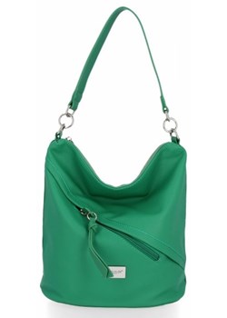 Uniwersalne Torebki Damskie idealne na co dzień firmy David Jones Zielona (kolory) ze sklepu PaniTorbalska w kategorii Torby Shopper bag - zdjęcie 82549543