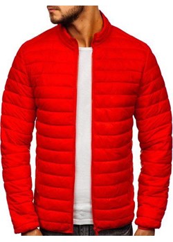 Czerwona pikowana przejściowa kurtka męska Denley LY33 ze sklepu Denley w kategorii Kurtki męskie - zdjęcie 82849162