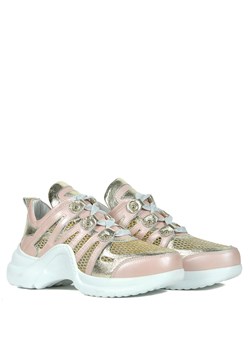 Buty sportowe damskie Carinii bez wzorów sznurowane 