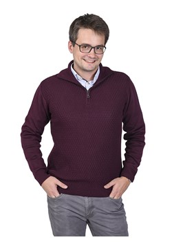 Parys polo - chianti - M ze sklepu Swetry Lasota w kategorii Swetry męskie - zdjęcie 83211333