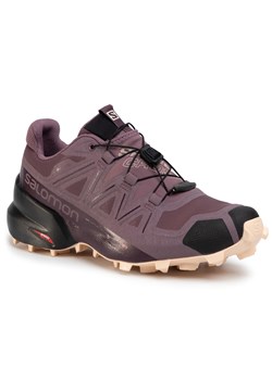 Fioletowe buty trekkingowe damskie salomon, wiosna 2020 w Domodi Fioletowe buty trekkingowe damskie salomon, wiosna 2020 w Domodi