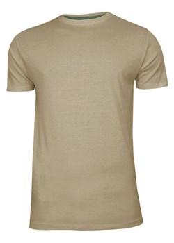 Beżowy Bawełniany T-Shirt Męski Bez Nadruku -Brave Soul- Koszulka, Krótki Rękaw, Basic TSBRSSS20GRAILmushroom ze sklepu JegoSzafa.pl w kategorii T-shirty męskie - zdjęcie 83231251