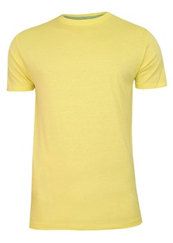 Żółty Bawełniany T-Shirt Męski Bez Nadruku -Brave Soul- Koszulka, Krótki Rękaw, Basic TSBRSSS20GRAILcitrus ze sklepu JegoSzafa.pl w kategorii T-shirty męskie - zdjęcie 83231283