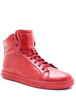 Wysokie buty ze skóry - KENT 306S CZERWONE ze sklepu Tymoteo.pl - sklep obuwniczy w kategorii Trampki męskie - zdjęcie 83929713