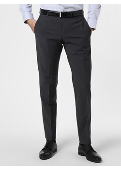 Finshley & Harding Męskie spodnie od garnituru modułowego Mężczyźni Modern Fit antracytowy jednolity ze sklepu vangraaf w kategorii Spodnie męskie - zdjęcie 83988872